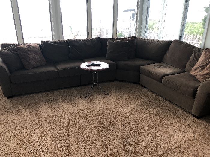 sectional sofa brown