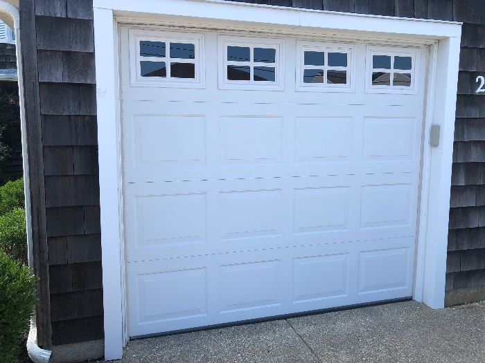 two garage doors size 