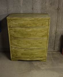 Vintage dresser - solid construction  - has matching book cases.