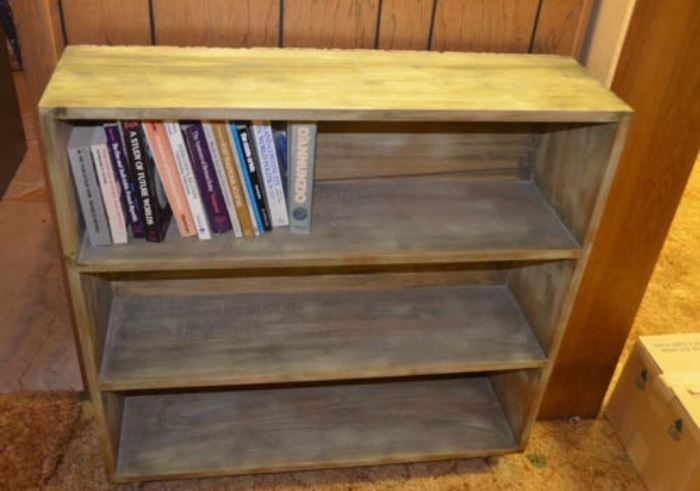 Vintage bookcase - matches second bookcase with cabinet and dresser.  Solid construction.