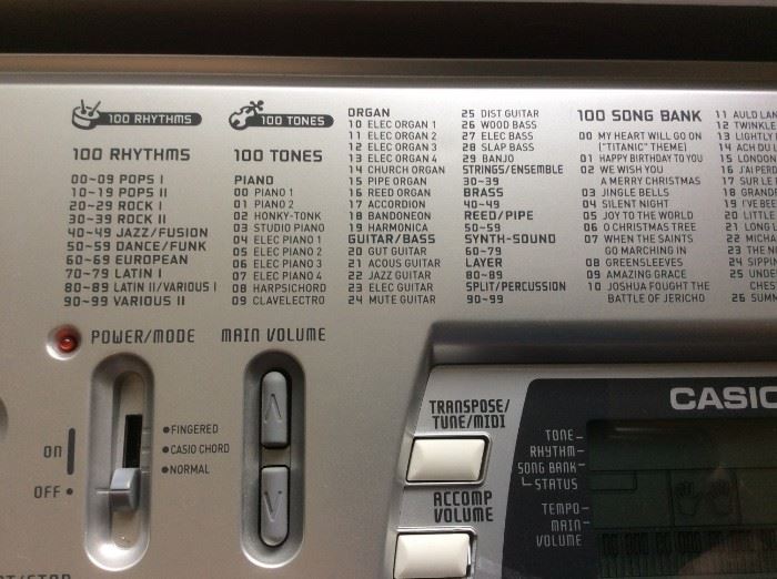Casio CTK 100 Song Bank Keyboard