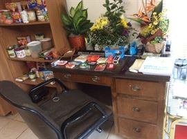 Desk and office chair