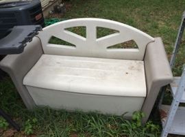 outdoor storage bench