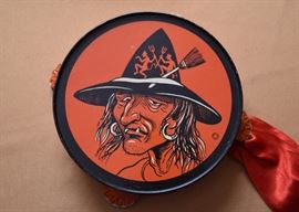 Vintage Halloween Tambourine