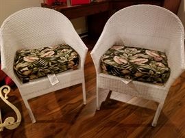 Plastic Resin Wicker chairs 