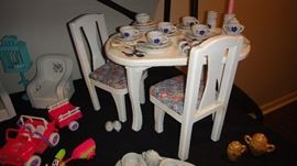 Doll set,  miniature china set 