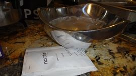 Nambe bowl, water marks 