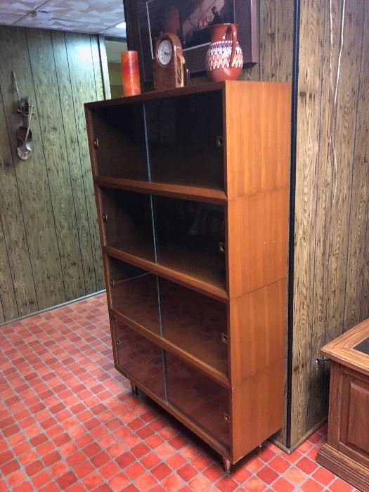 Shelving Unit with Glass Doors