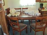 Cherry Ashley dining room table with extra leaf