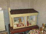 Hand made doll house with hand made furniture