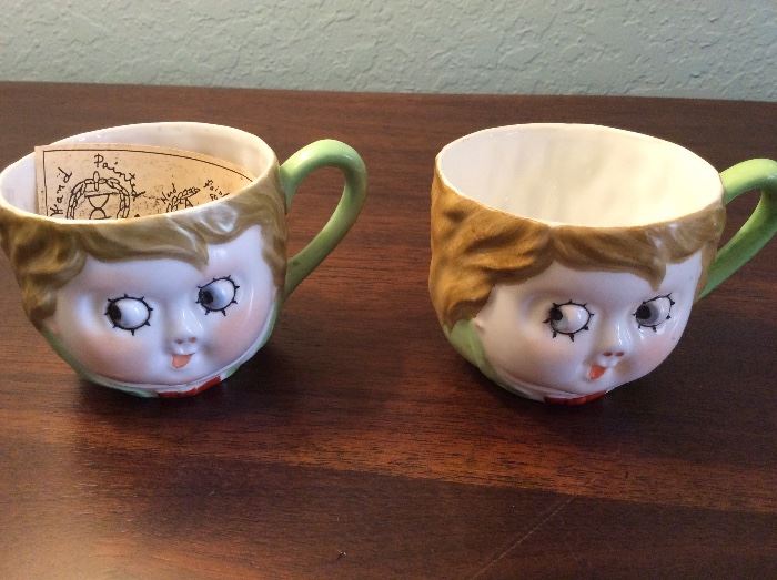 Kewpie doll Face mugs "Nippon"