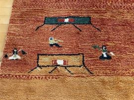 Beautiful large wool Persian Gabbeh rug. 9’ x 12’