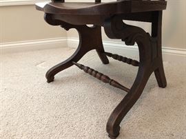 Antique Stomps-Burqhardt Co. Spirit or North Winds gargoyle chair