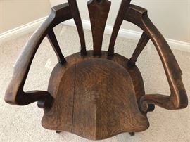 Antique Stomps-Burqhardt Co. Spirit or North Winds gargoyle chair