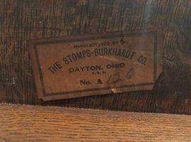 Antique Stomps-Burqhardt Co. Spirit or North Winds gargoyle chair