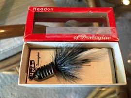 VINTAGE HEDDON #910 XBW WILDER DILG SPOOK FLY ROD FISHING LURE WITH BOX