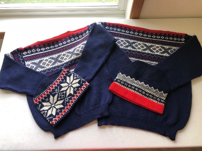 Vintage men’s & women’s Dale of Norway wool sweaters 