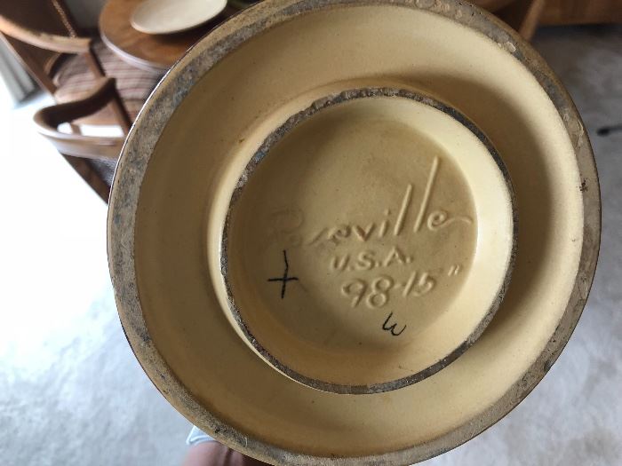 Large 15” Roseville vase