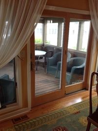 Anderson wood interior/vinyl exterior 6' sliding doors. Excellent condition. Multiple sets