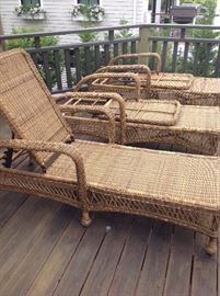 beautiful lounge chairs with sunbrella cushions. (not shown)