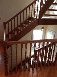 Unique - Oak banister and railings