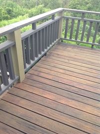 wood decking and railings