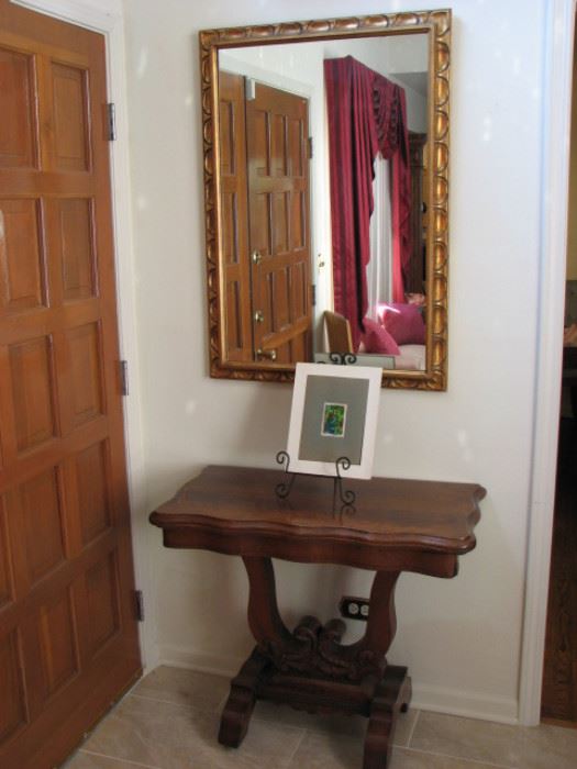entry table and mirror