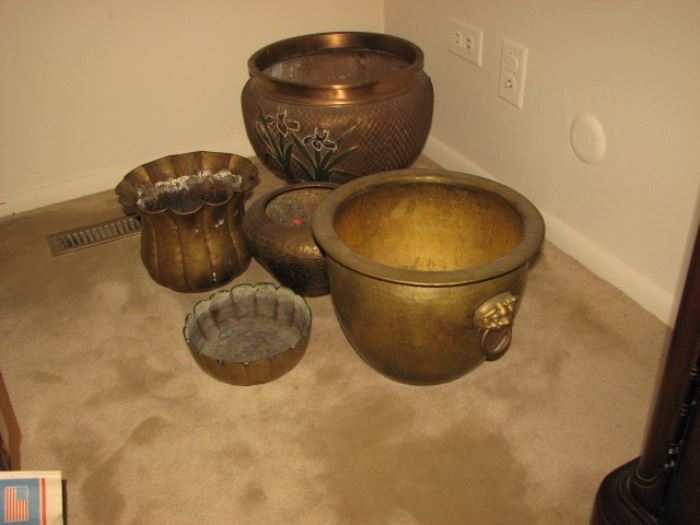 copper & brass pots