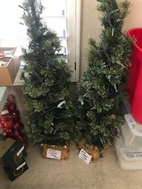 Two of almost everything at this sale, there are 7 gorgeous tree skirts.