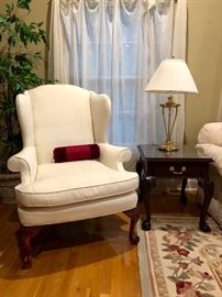 Sam Moore Claw Foot Wingback Chair