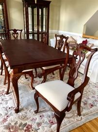 6 Dining Chairs & 2 Slipper Side Chairs- 8 Total