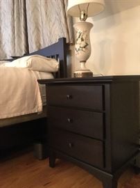 Matching Three Drawer Bed Side Tables, Matching Vintage Lamps, Sonos 