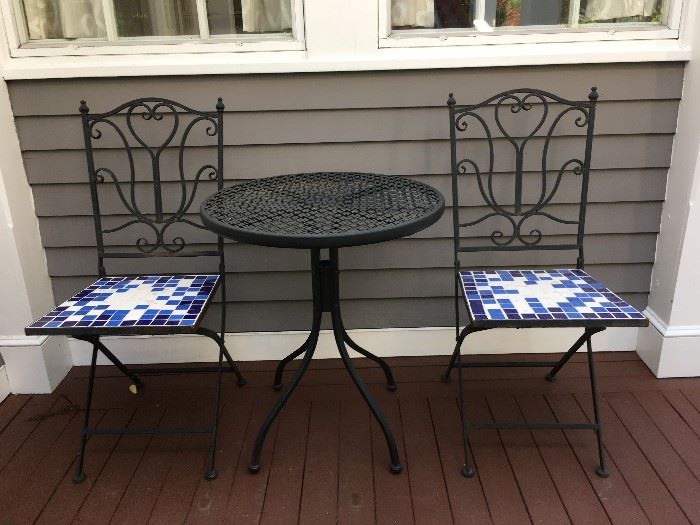 Mosaic Table and Chairs 
