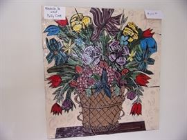 Artist Polly Cook, Nashville TN, ceramic wall piece