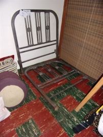 Single bed metal headboard