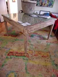 Antique Victorian Architectural Feature from San Francisco Home incorporated into a table, see next picture for details