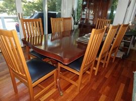 Duncan F. Table with Eight Chairs
