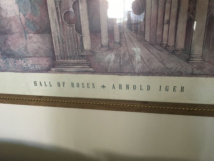 HALL OF ROSES print by  Arnold Iger