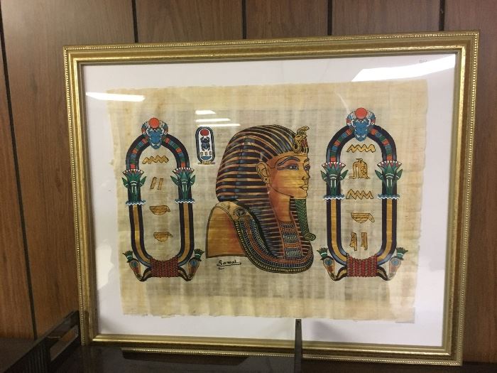Egyptian papayra scroll