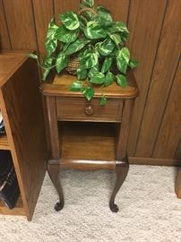 adorable side table with drawer and shelf
