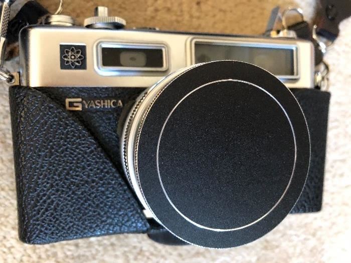Yashica 35 mm camera and lenses