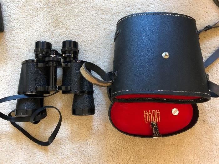 Vintage Oculas Hoya binoculars with case