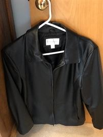Ladies' leather Worthington jacket, size L