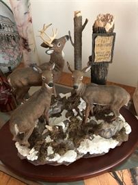 Terry Redkin Deer Sculpture