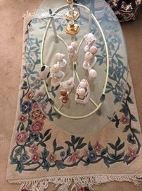 Floral hand knotted Area rug