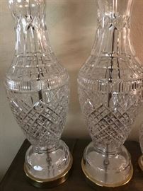 Waterford Lamp pair