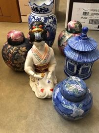 China blue porcelain jar and vase 