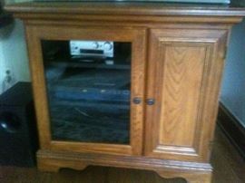 wooden stereo cabinet