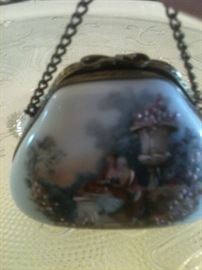 Limoges purse trinket box
