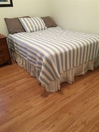 Queen mattress, box spring and frame. 